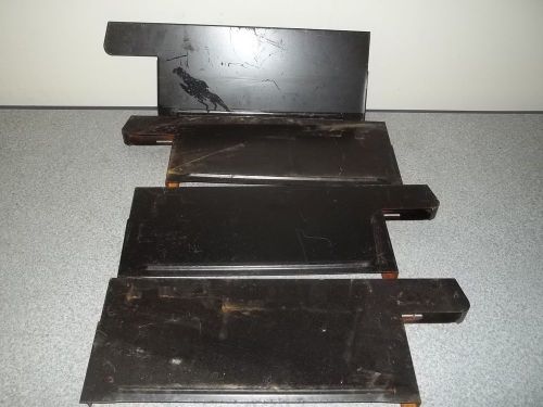 Lozier 16&#034; Base Bracket foot TRIM COVER store metal gondola shelving Lot of 4