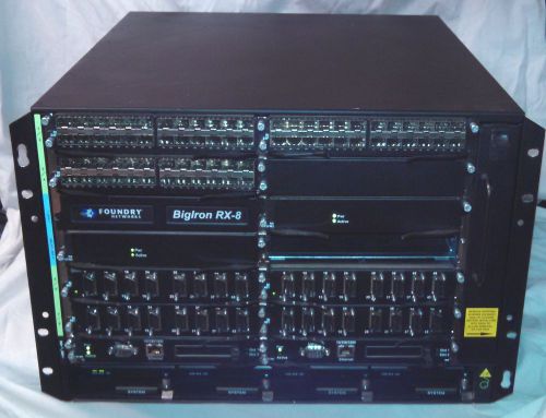 Brocade / Foundry BigIron BI-RX-8 with 4 Power Supplies Fabric Switch Layer