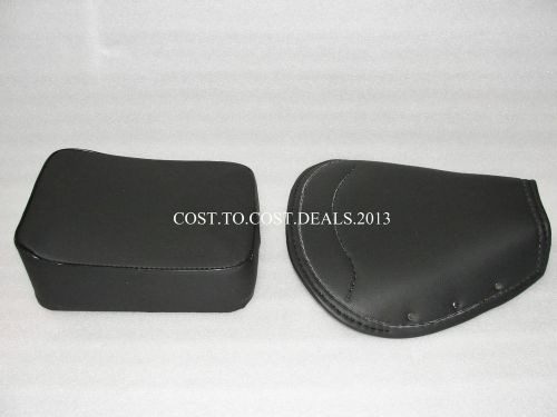 2X-Vespa Front Seat Cover Rear Seat Complete BLACK VBB/VBA/Super/Sprint/150/ PX