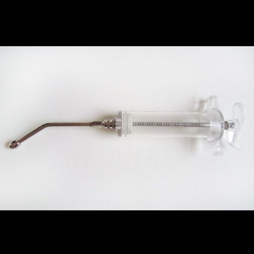 50ml re-usable adjust dose wormer injector syringe drencher cow sheep dog for sale