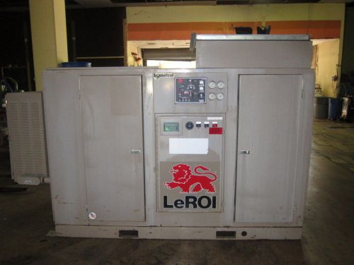 2 ea leroi 200 hp rotary screw air compressors for sale