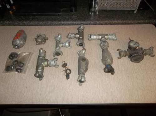 Dixon In Line Lubricators plus  Misc. Connectors and Parts 10 Pieces Total