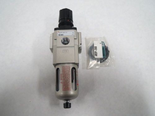 NEW SMC AWD20-N02H-CZ 0-125PSI 220PSI 1/4 IN NPT PNEUMATIC REGULATOR B302704