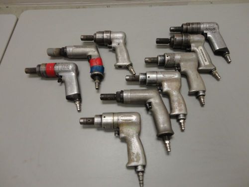 Lot of 9pc- Aircraft Air Tools Dotco Quick Change Drill rivet impact gun