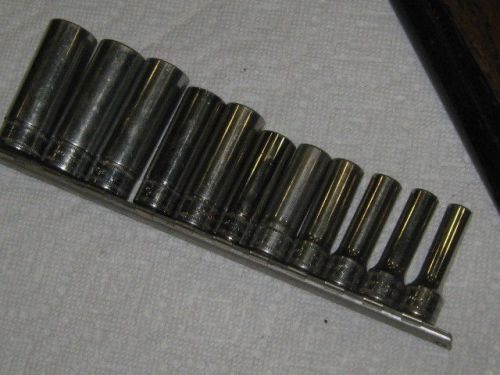 Snap on Deep Well 11pc 3/8&#034; Drive Metric 6 Point SFSM19-SFSM8  MISSING16MM