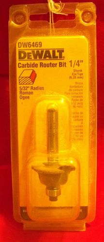 Dewalt carbide router bit - dw6469 - 5/32&#034; radius roman ogee bit for sale