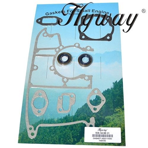 GASKET SET WITH OIL SEALS PARTNER HUSQVARNA K650 K700 ACTIVE MODELS