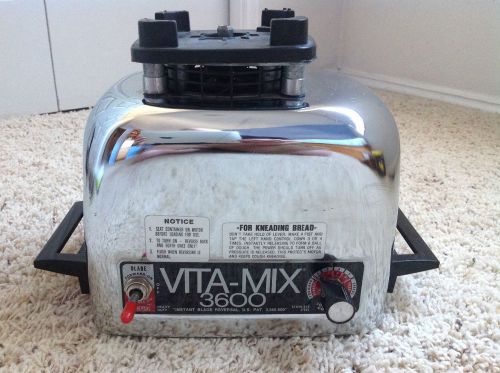 Vitamix 3600 vintage chrome stainless steel blender mixer bread maker 8 speed for sale