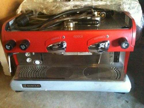 Rancilio EPOCA DE 2GR Semi-Automatic Espresso Machine works great red!