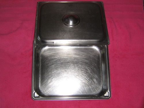 COMMERCIAL KITCHEN LARGE ALUMNUM COOKING PAN w/LID