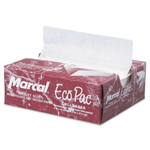 Packaging Dynamics 5290 Eco-pac Interfolded Dry Wax Paper, 6 X 10 3/4, White,