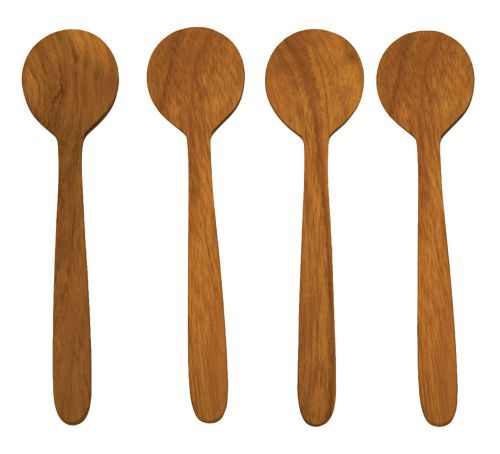 Be Home Teak Round Spoon Set of 4