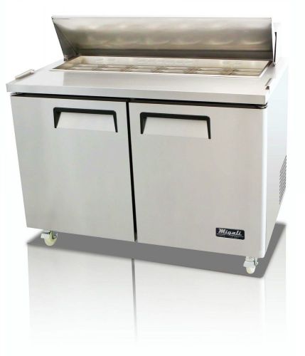 2 DOOR 48&#034; SANDWICH PREP TABLE BY MIGALI - C-SP48-12