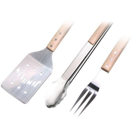 Jim Beam 3Pc Bbq Set With Spatula Fork &amp; Tongs Jim Beam