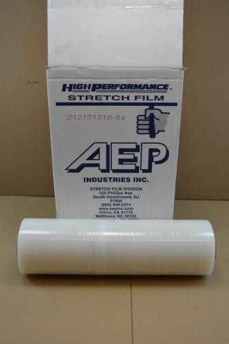 4 rolls clear aep hand stretch wrap 18&#034; x 2000&#039; 60 gauge shrink hw 1860 for sale