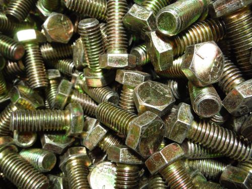 1/2-13 X 1-1/4 grade 5 hex bolt (100pcs) gold