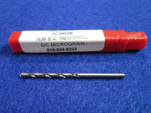 GI TOOL 139962 #39 WIRE (.0995) SOLID CARBIDE DRILL JOBBER LENGTH USA MADE