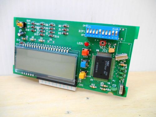 Amano epc-001021 display board &amp; ribbon connector for pix 3000x time clock  used for sale