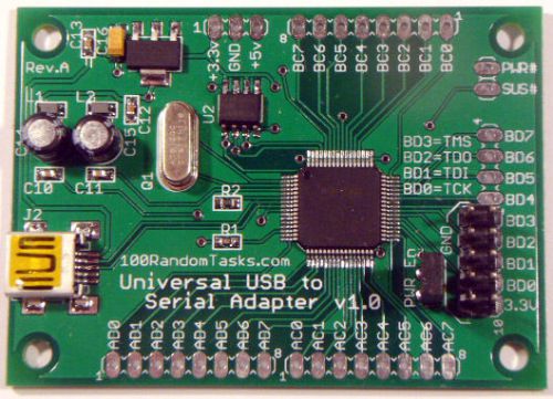 USB to Serial + (UART/I2C/SPI/JTAG) Adapter FT2232H 12,000,000 baud