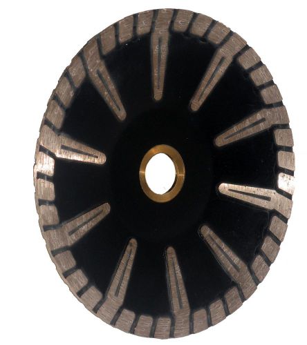 5&#034; Continuous Rim Turbo Concave Diamond Blade Granite &amp; Marble Saw Stone