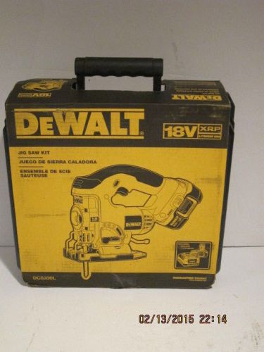 DeWALT DCS330L 18-Volt XRP Lithium-Ion Jig Saw Kit, FREE SHIP NEW SEALED PACKAGE