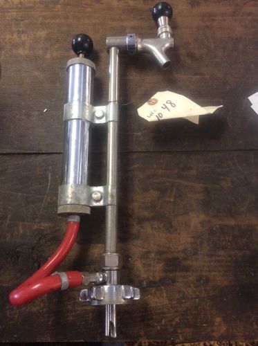 VINTAGE HOFF-STEVENS BEER KEG TAPPER BEER KEG PUMP NO MORE DEPOSITS AT STORE