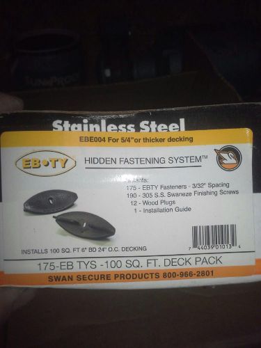 Ebty Hidden Deck Fasteners