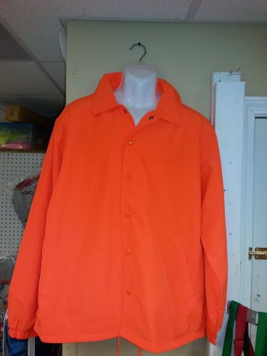 Safety Orange High Visibility Wind Breaker Large