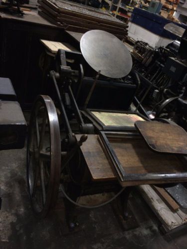 C&amp;P 12 x 18LETTERPRESS PRINTING PRESS  W/ 110 / 208vt  MOTOR,