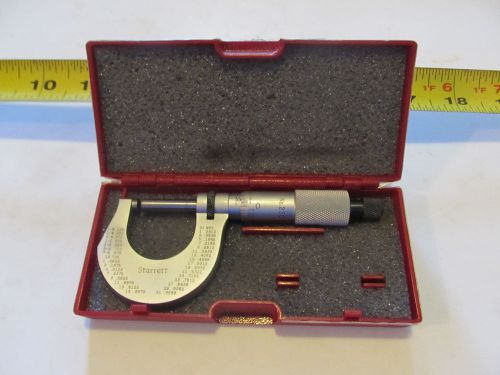 Starrett 0-1.0&#034; micrometer  READ ITEM DESCRIPTION