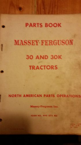 30 30K TRACTOR PARTS MANUAL