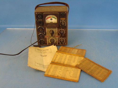 Triplett 1213 Early Vacuum Tube Tester Checker Antique Radio Retro TV Television