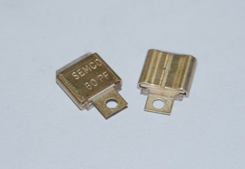 60pf  METAL CASED MICA RF CAPACITORS ORIGINAL SEMCO