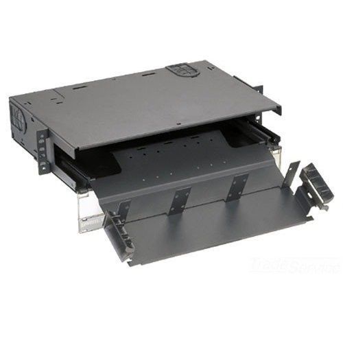 Panduit frme2 opticom rack mount fiber enclosure; 2-rack unit, black for sale