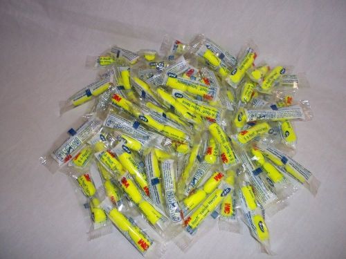 3M  E-A-Rsoft  Yellow Neons  Foam EarPlugs  35 Pair Individually SEALED