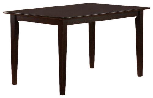 Coaster Hyde Rectangular Casual Dining Leg Table in Cappuccino