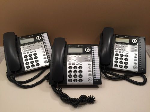 ATT Small Business System 1070 Corded 4 Line Telephone LOT OF 3!