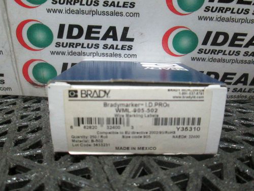 BRADY WML905502 **NIB**