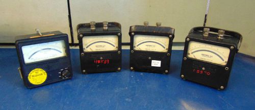 Lot of 4  (3) amperes a.c. &amp;  (1) milliamperes d.c. &#034;vintage&#034; s809 for sale