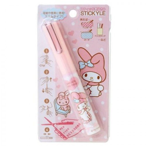 SANRIO My Melody scissors Stick type Portable KAWAII CUTE NEW Japan