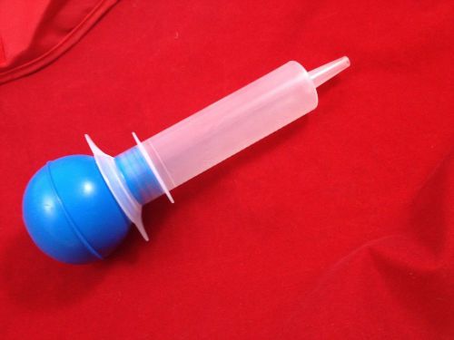 Plastic syringe ~ squeeze ball style ~ 2 oz ~ 60 cc for sale