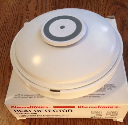 Chemetronics 604 Heat Detector series 600 rate 200F Fixed Temp. Fire Alarm.