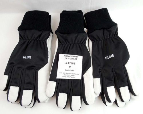 GLOVES Jaguar LEATHER PALM 3 Pr NEW * Biking * Sports * Moving * Size Men&#039;s M