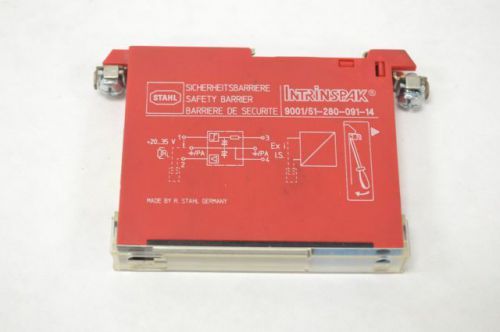 STAHL 9001/51-280-091-14 SAFETY BARRIER INTRINSPAK RELAY MODULE 250V-AC B215548