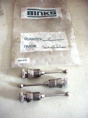 3 Binks airless paint spray gun flow valves part no. 54-1881 NOS sprayer parts