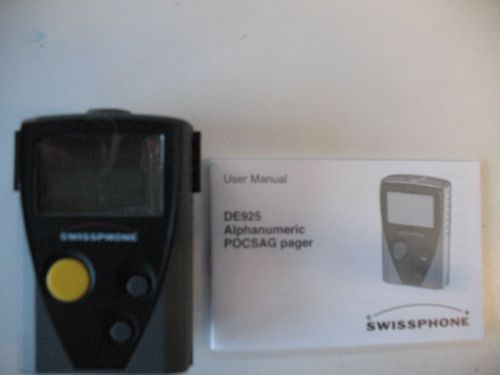 QTY 3 NEW SWISSPHONE DE925 ALPHANUMERIC POCSAG PAGERS UHF