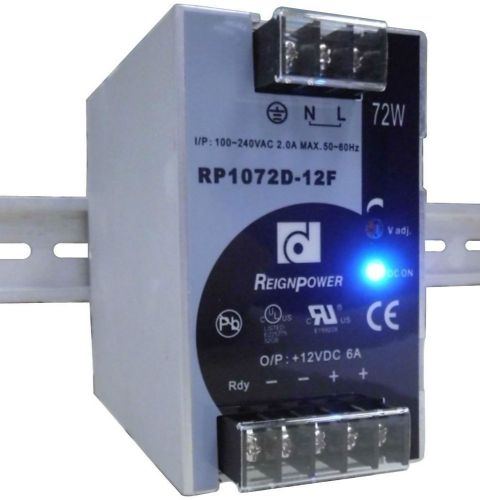 Reignpower rp1072d-12ftn 12v 2a din rail power supply for sale