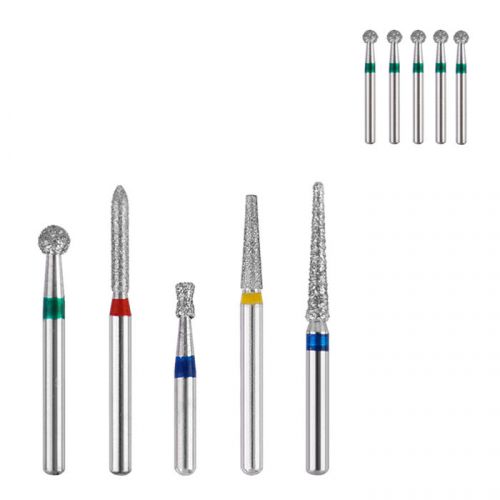 50 Dental Diamond Burs Flat-end Tapered Medium FG 1.6M