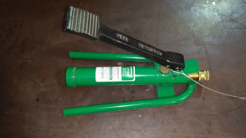 Greenlee 1725 Hydraulic Foot Pump Excellent Shape