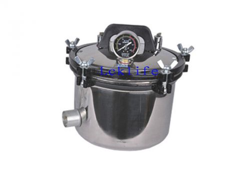 New 8L Portable Autoclave High Pressure Sterilizer Autoclave 220V 1KW H